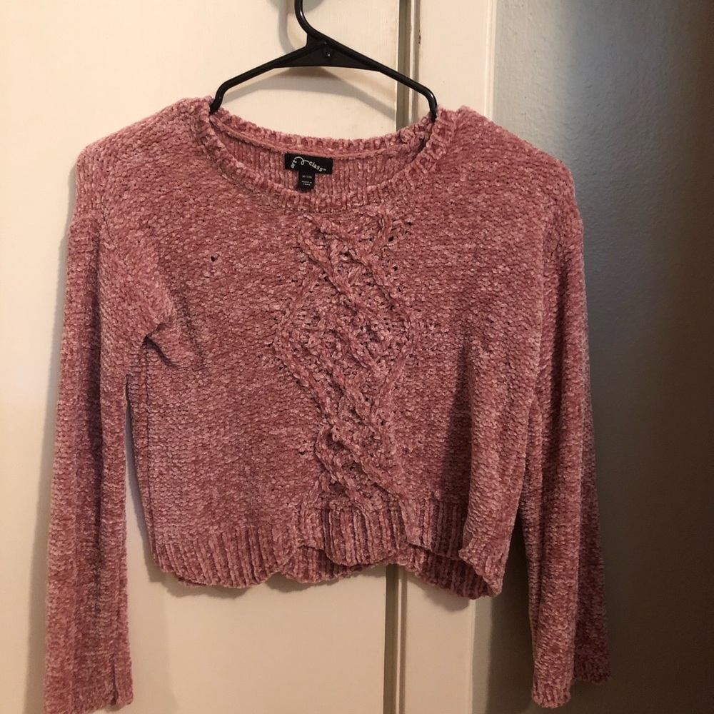 soft pink kids sweater/long sleeve (very soft)